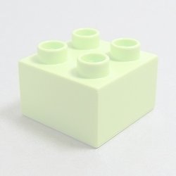 画像1: 4648235,6209859【Yellowish Green】デュプロ 2x2ブリック 1個