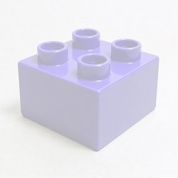 画像1: 6028109【Dark Purple】デュプロ 2x2ブリック 1個