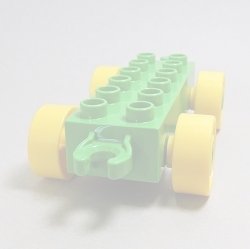 画像1: 6086684【Bright Green】デュプロ 2x6カーベース 1個