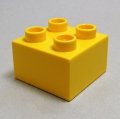 343724【Yellow】デュプロ 2x2ブリック 1個