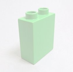 画像1: 4157714【Bright Green】デュプロ 1x2x2ブリック 1個