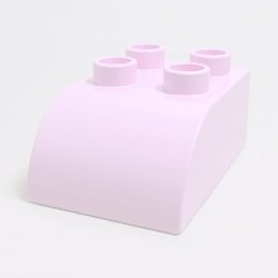 画像1: 4652740【Bright Pink】デュプロ 2x3カーブブリック 1個