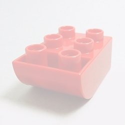 画像1: 6073864【Red】デュプロ 2x3逆カーブブリック 1個