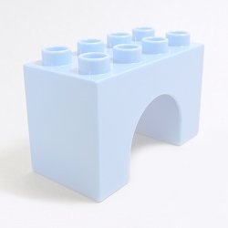 画像1: 6016839【Medium Blue】デュプロ 2x4x2アーチブリック 1個