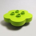 6054622【Lime】デュプロ 4x4花形ブリック 1個