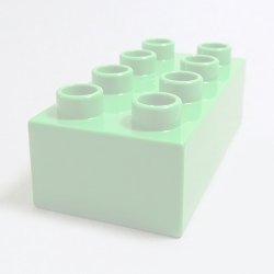 画像1: 4166924【Bright Green】デュプロ 2x4ブリック 1個