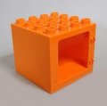 6020660,6097823【Orange】デュプロ 4x4x3窓枠 1個