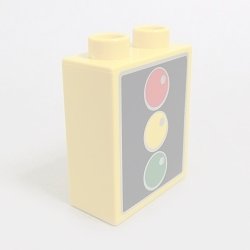 画像1: 6031324【Yellow】デュプロ 1x2x2ブリック(信号機) 1個