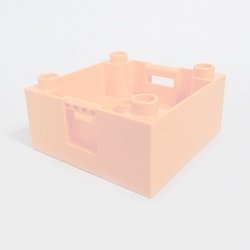 画像1: 6037358,6078340【Orange】デュプロ 4x4x1.5ハンドル付きボックス 1個