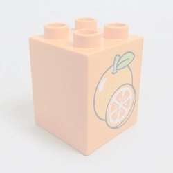 画像1: 6099611【Orange】デュプロ 2x2x2ブリック(オレンジ) 1個