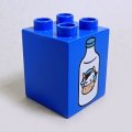 6099620【Blue】デュプロ 2x2x2ブリック(ミルクボトル) 1個