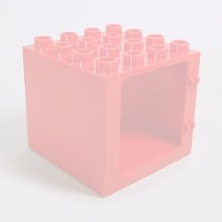 画像1: 6099720【Red】デュプロ 4x4x3窓枠 1個