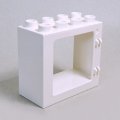 6135524【White】デュプロ 2x4x3窓枠 1個