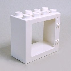 画像1: 6135524【White】デュプロ 2x4x3窓枠 1個