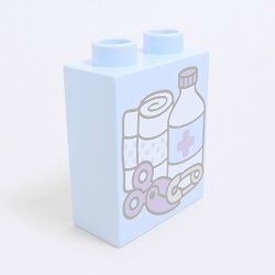 画像1: 6149608【Bright Light Blue】デュプロ 1x2x2ブリック(器具) 1個