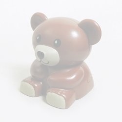 画像1: 6174866【Reddish Brown】デュプロ くまのぬいぐるみ 1個