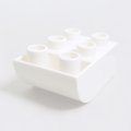 6167551【White】デュプロ 2x3逆カーブブリック 1個