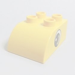 画像1: 6004329【Yellow】デュプロ 2x3カーブブリック(め) 1個