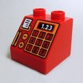 6217996【Red】デュプロ 2x2x1.5スロープ(レジスター) 1個