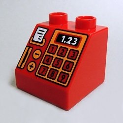 画像1: 6217996【Red】デュプロ 2x2x1.5スロープ(レジスター) 1個