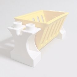 画像1: 6212311＋6059083【Yellow＋White】デュプロ 回転するカゴ 1個