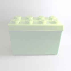 画像1: 【Lime＋Bright Green】レゴの空箱(大) 1個