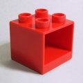 6249378【Red】デュプロ 2x2x1.5キャビネット 1個