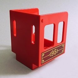 画像1: 6259642【Red】デュプロ キャビン(番号95) 1個