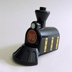 画像1: 6259660【Black】デュプロ 3x2フロントの部品(まるに95) 1個