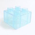 6257958【Trans-Light Blue】デュプロ 2x2ブリック(ラメ) 1個