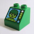 6212927【Green】デュプロ 2x2x1.5スロープ(ハルク) 1個