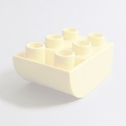 画像1: 6296059【Bright Light Yellow】デュプロ 2x3逆カーブブリック 1個