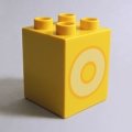 6286322【Yellow】デュプロ 2x2x2ブリック(O) 1個