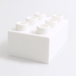 画像1: 6294402【White】デュプロ 2x3ブリック 1個