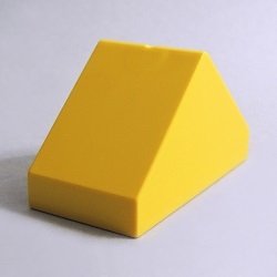 画像1: 6294388【Yellow】デュプロ 2x4x2ダブルスロープ 1個