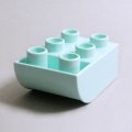 6294241【Light Aqua】デュプロ 2x3逆カーブブリック 1個