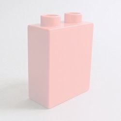 画像1: 6288474【Coral】デュプロ 1x2x2ブリック 1個