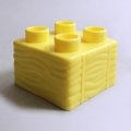 6323952【Bright Light Yellow】デュプロ 2x2藁ブリック 1個