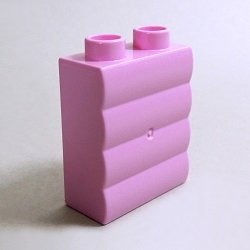 画像1: 6343499【Bright Pink】デュプロ 1x2x2ログブリック 1個