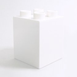 画像1: 4143308【White】デュプロ 2x2x2ブリック 1個