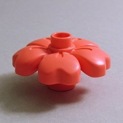 画像1: 6393151【Coral】デュプロ 花 1個