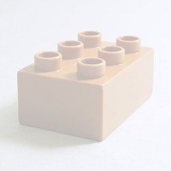 画像1: 6392989【Medium Nougat】デュプロ 2x3ブリック 1個