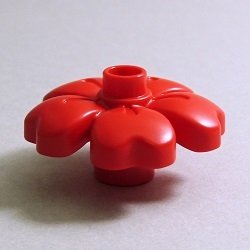 画像1: 6387973【Red】デュプロ 花 1個