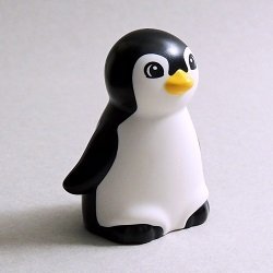 画像1: 6330446【Black+White】デュプロ ペンギン 1個