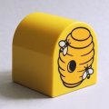 6386673【Yellow】デュプロ 2x2x2かまぼこブリック(ハチの巣) 1個