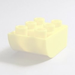 画像1: 6376190【Vibrant Yellow】デュプロ 2x3逆カーブブリック 1個