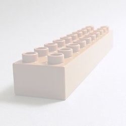 画像1: 6422472【Medium Nougat】デュプロ 2x10ブリック 1本