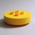 6425546【Yellow】デュプロ 4x4円形ブリック 1個