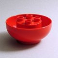 6421354【Red】デュプロ 4x4逆半球ブリック 1個