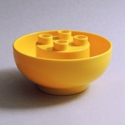 画像1: 6425543【Yellow】デュプロ 4x4逆半球ブリック 1個